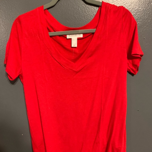 red plain tshirt